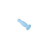 Plug anal ventouse bleu pastel taille M 